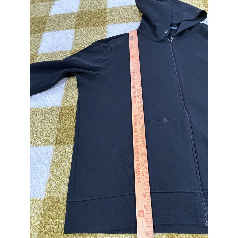 Polo Ralph Lauren Men XXL Black Double Knit Full Zip Hoodie Pony Logo Sweatshirt